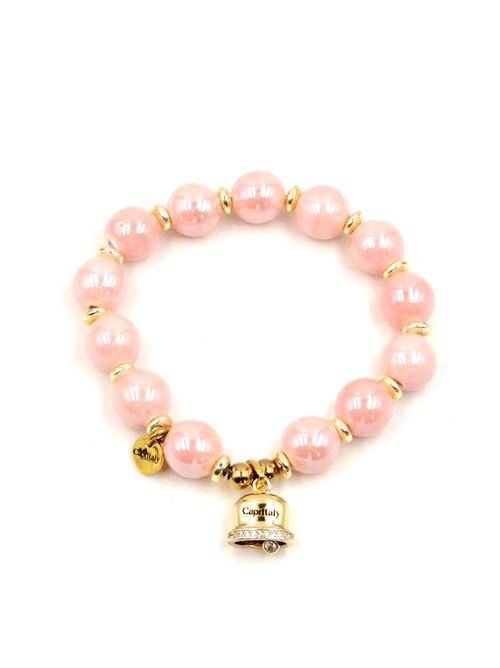 Bracciale rosa Campanella di Capri Capritaly gioielli | BRACCIALEPERLECAMPROSAORO